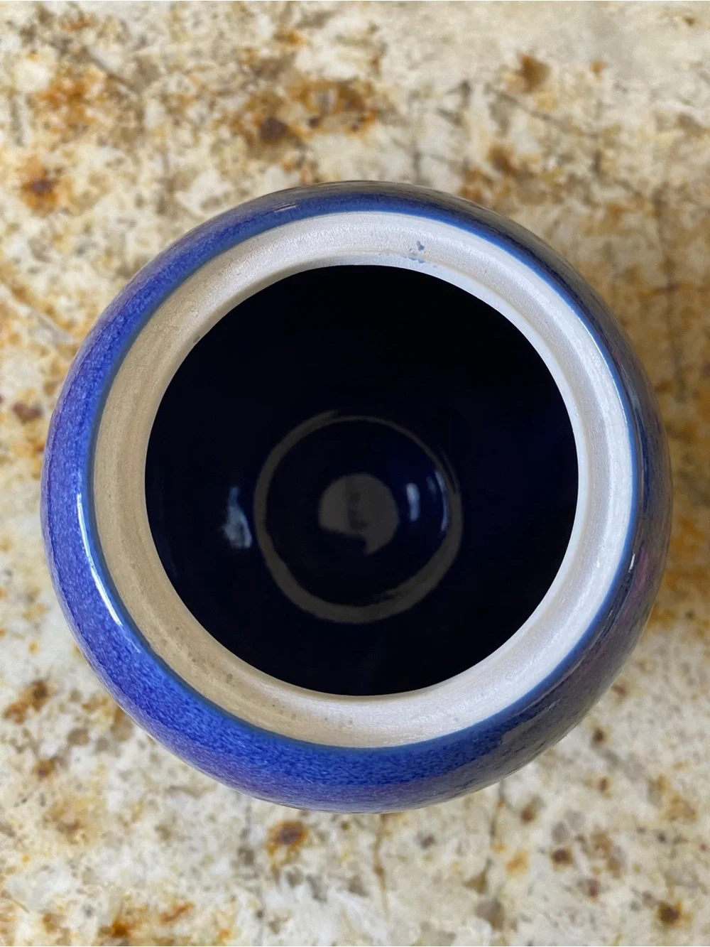 Sasaki Colorstone Textured Sapphire Blue creamer and sugar set
